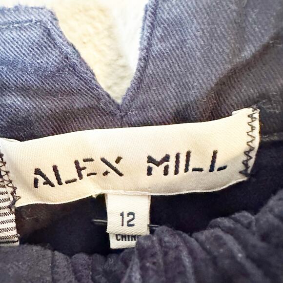 Alex Mill Rugged Boy Pant Navy Blue Corduroy Trouser Pants Women's sz 12 - Picture 6 of 10
